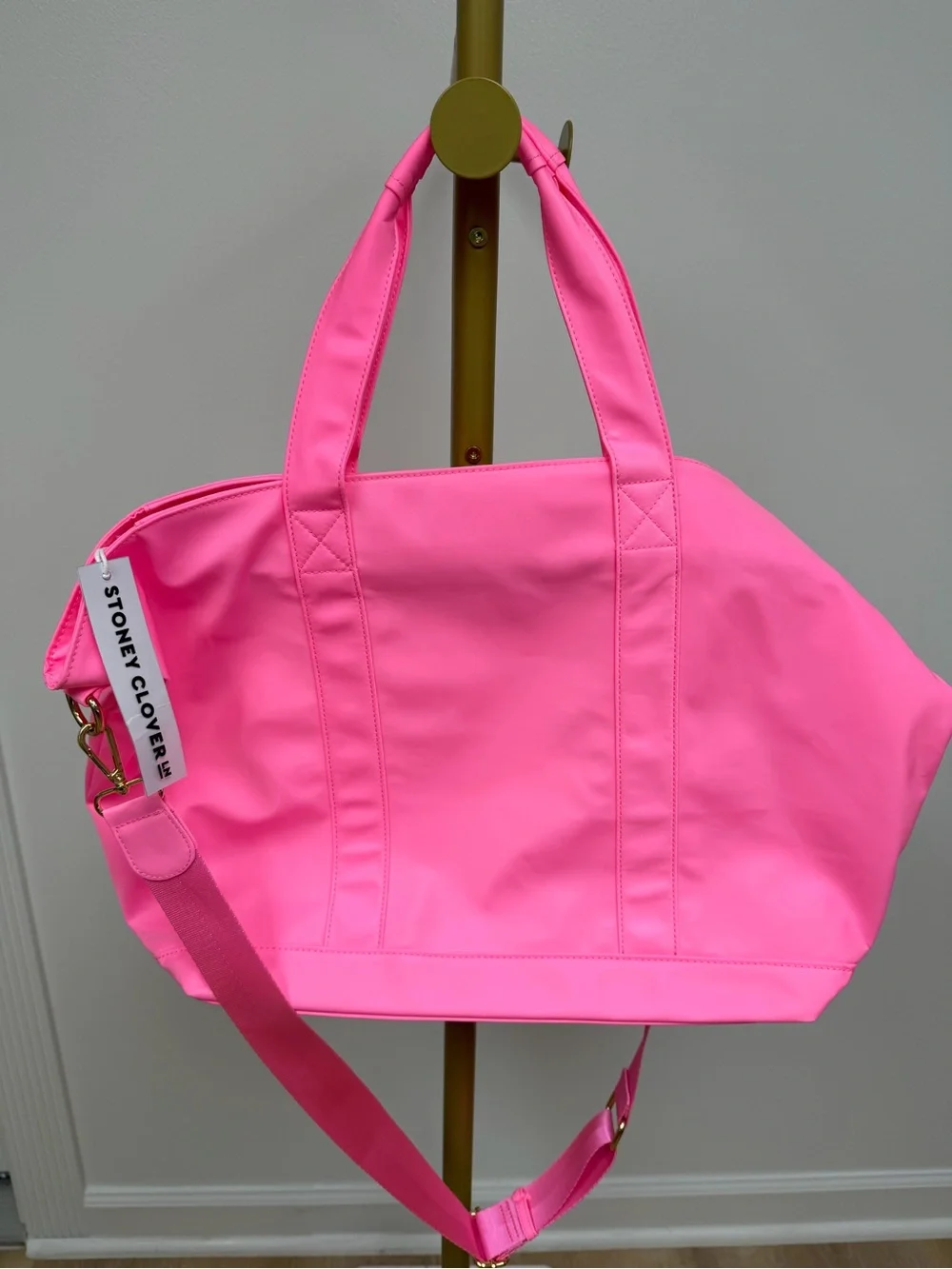 Stoney Clover Lane Classic Nylon Tote Bag Bubblegum - Picture 2 of 4